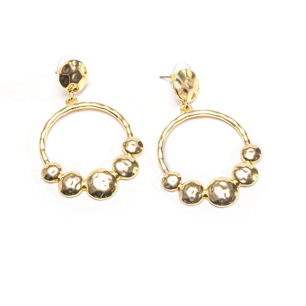 Earrings Molten Hoop Gold