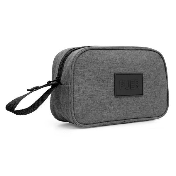 Mens Toiletry Bag Wade Canvas Charcoal