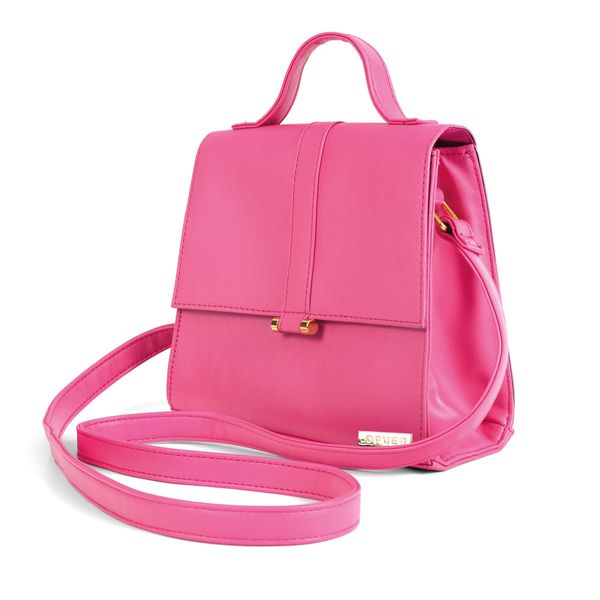 Handbag Candice Flap Trim Clutch Crossbody Pink