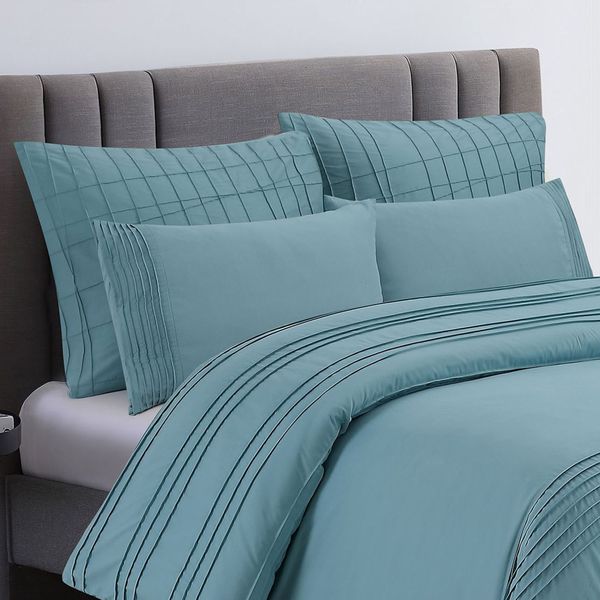 Grand Teal Conti Pillowcases 2pc