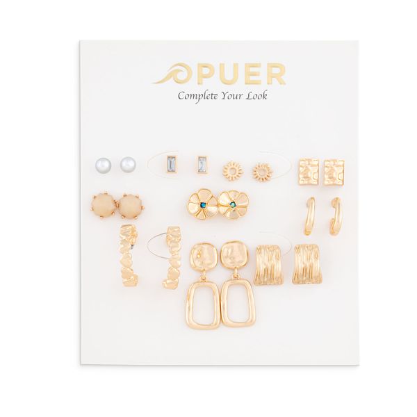 Earrings Dainty Multi Pack Gold