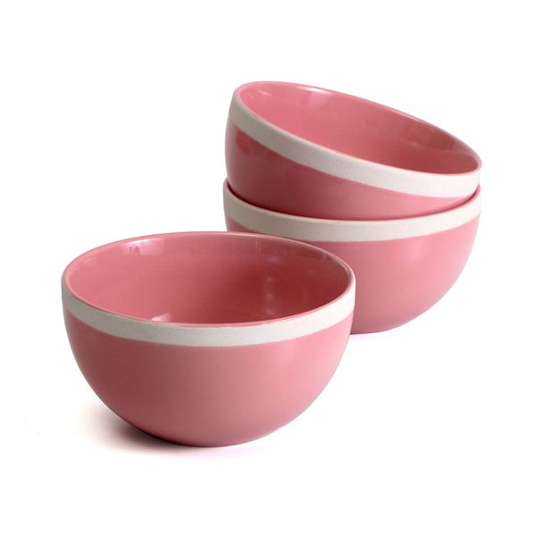Rosey Pink Bowls 3pc