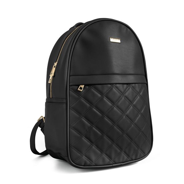 Handbag Carmen Quilted Backpack Black