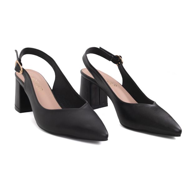 Shoes Monroe Sling-Back Block Heel Black Size 5