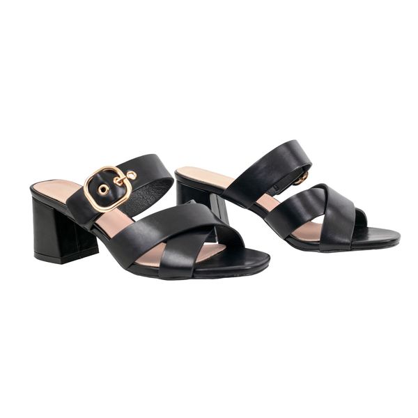 Shoes Alena Block Heel Sandal Black Size 4