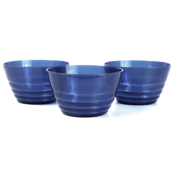 Picnic Marina Blue Dessert Bowls 3pc