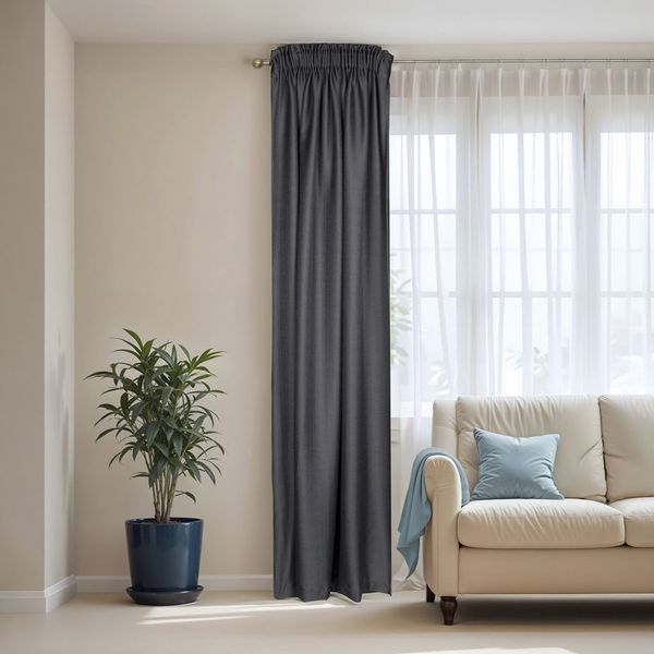 Curtain Emily Charcoal