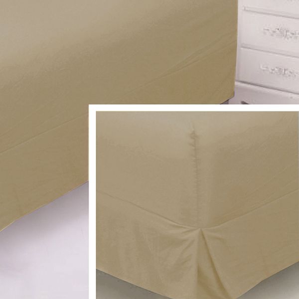Light Cream Double Box Pleat Nightfrill in One