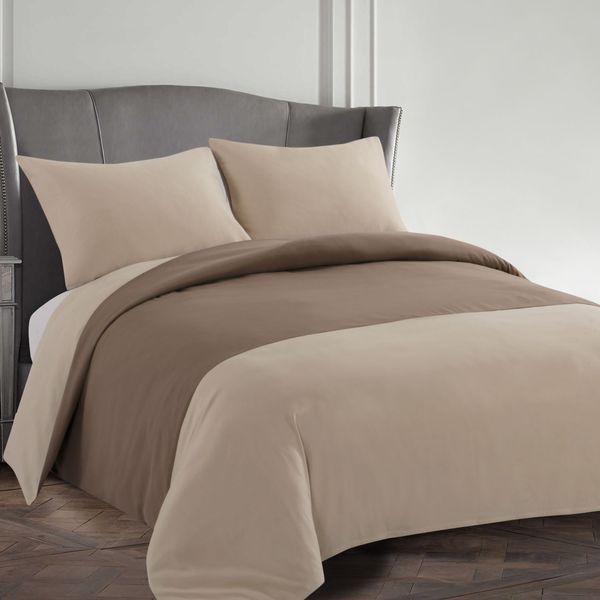 Dual Cream Double Duvet Set
