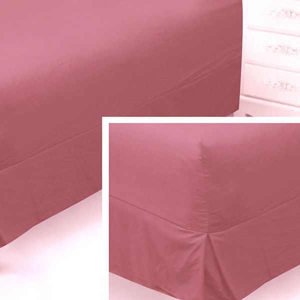 Dusty Pink King Box Pleat Nightfrill in One