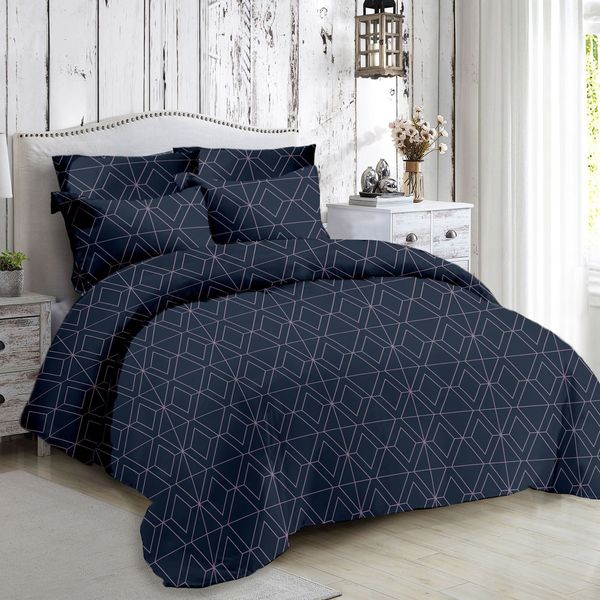 Jade Navy Pillowcases 2pc