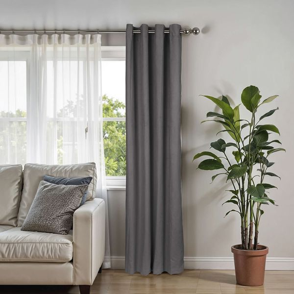 Curtain Suede Dark Grey