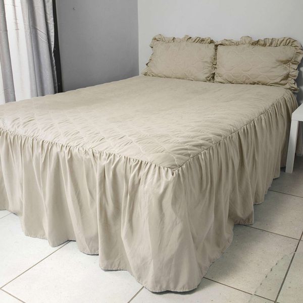Bedspread Beige Double Set