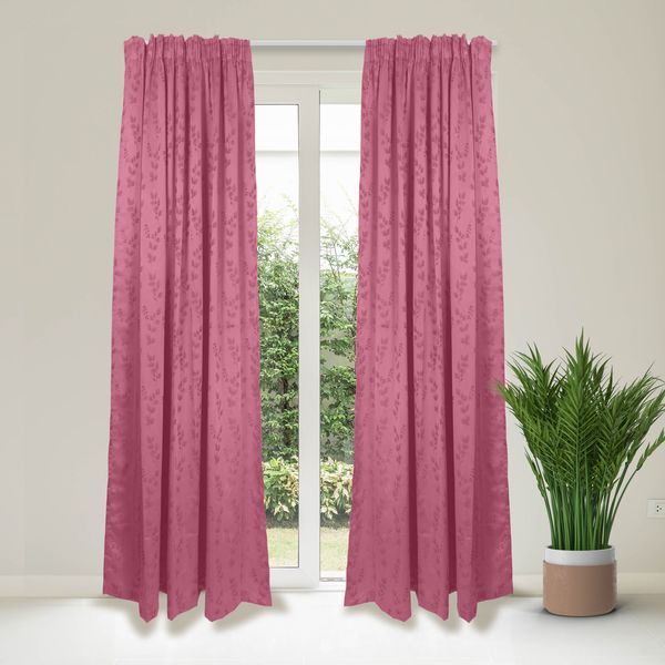 Curtain Heather Rose Silk Pink