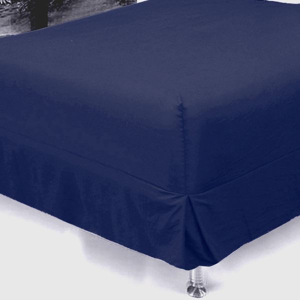 Dark Blue King Box Pleat Nightfrill in One