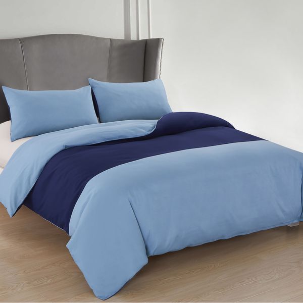 Dual Blue Double Duvet Set