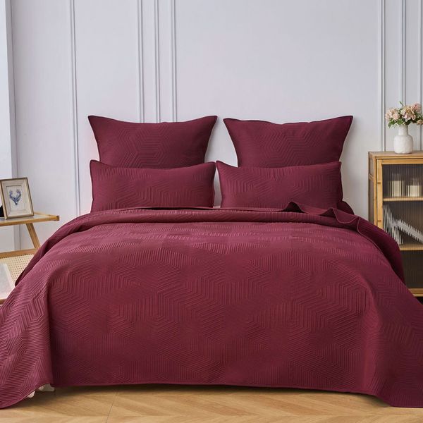 Galaxy Maroon Conti Pillowcases 2pc