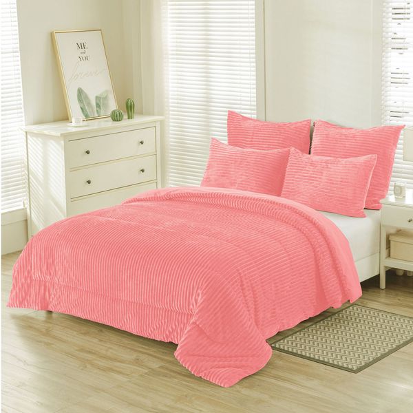 Ribbed Rose Pink Blavet Queen
