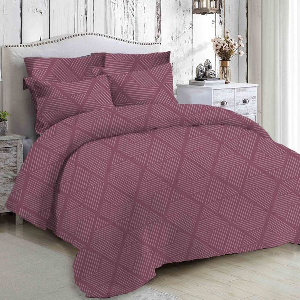 Two-Tone Geo Rose Conti Pillowcases 2pc