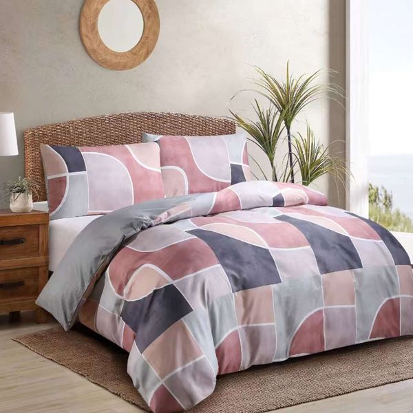 Verona Abstract Queen Duvet Set
