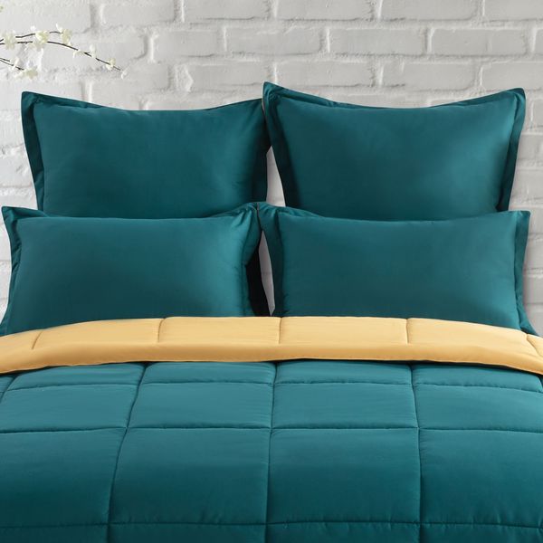 Olive & Mustard Continental Pillowcases 2pc