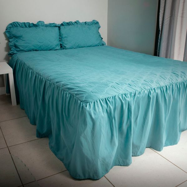 Bedspread Pale Blue Queen set