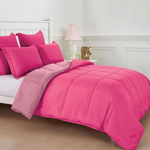 Dual Pink Queen Comforter Set