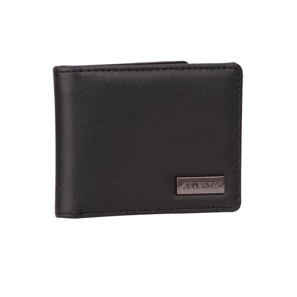 Mens Wallet Aaron With Coin Pocket Black