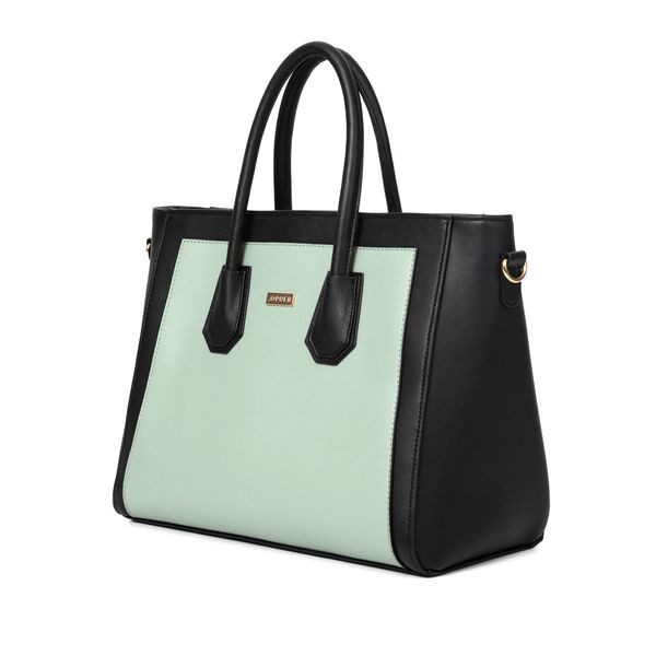 Handbag Harlow Colourblock Satchel Black Sage