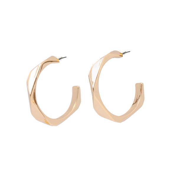 Earrings Geometric Hoops Gold