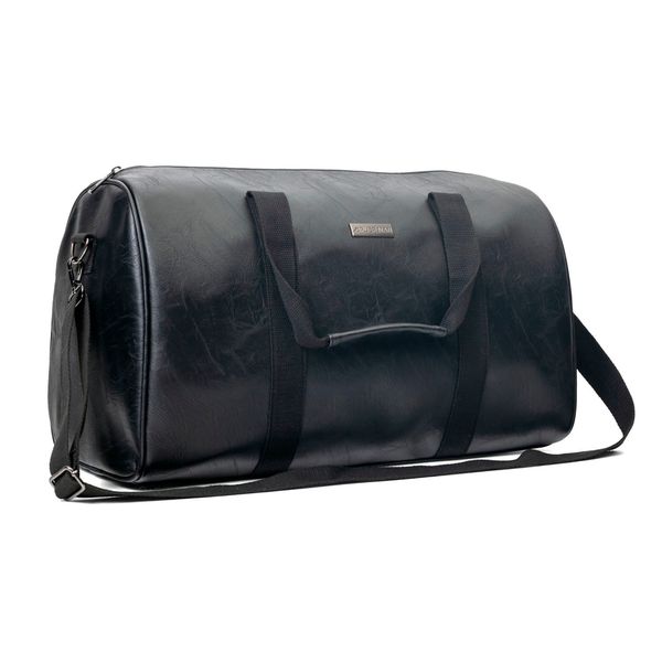 Mens Bag Connor Pu Weekender Black