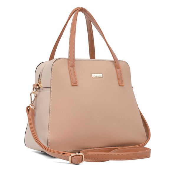 Handbag Courtney Colourblock Satchel Camel