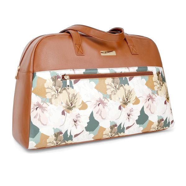 Handbag Heather Weekender Floral Tan