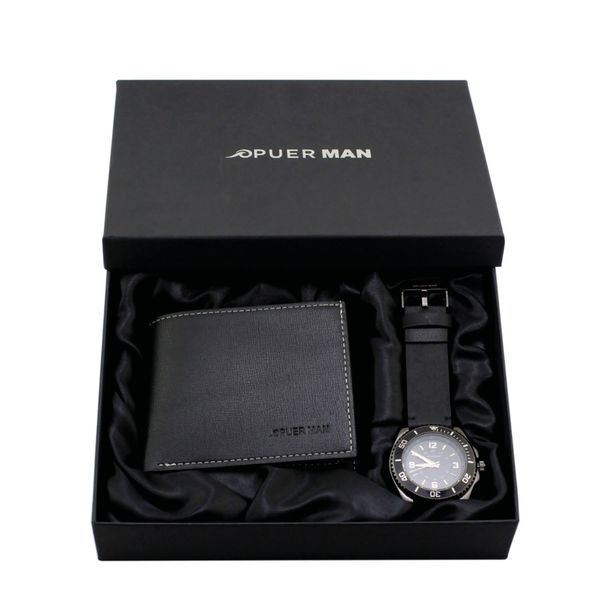 Watch Declan Mens Watch and Wallet Gift Set Black
