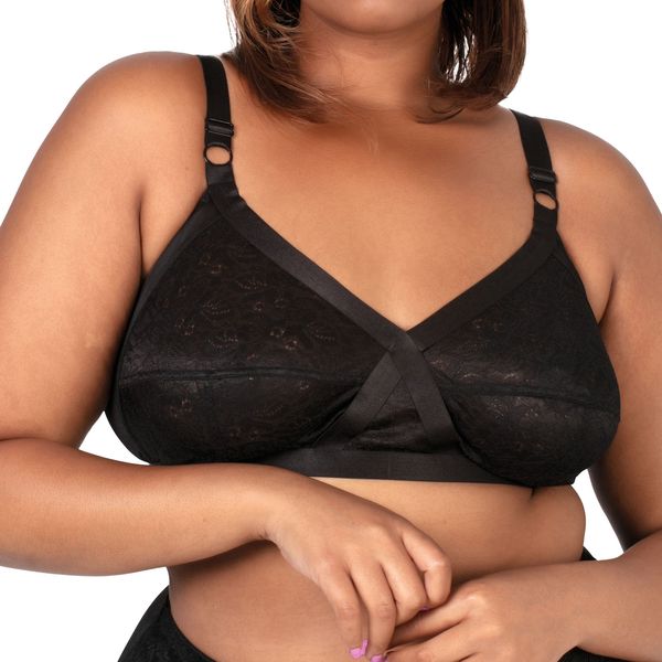 Bra Crossover Lace Black 38D
