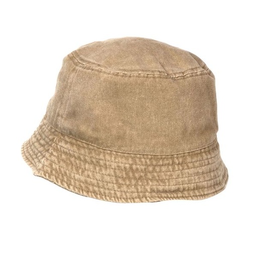 [9254] Hat Men's Washed Bucket Hat Camel
