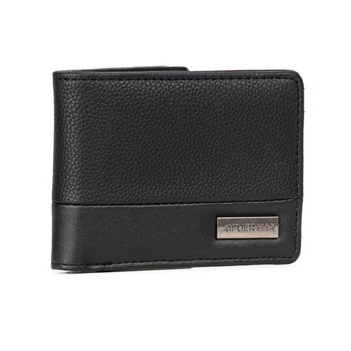 [6766] Mens Wallet Austin With Coin Pocket Black