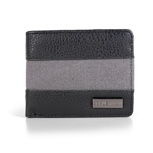 [14390] Mens Wallet Kaylin with Coin Pocket Black