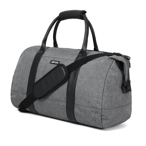 [9142] Handbag Delta Canvas & PU Weekender Charcoal