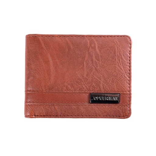 [10949] Mens Wallet Connor Without Coin Pocket Brown