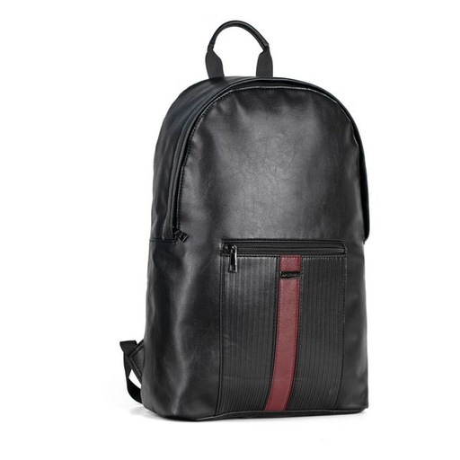 [14106] Mens Bag Tristan Backpack Black/ Burgundy