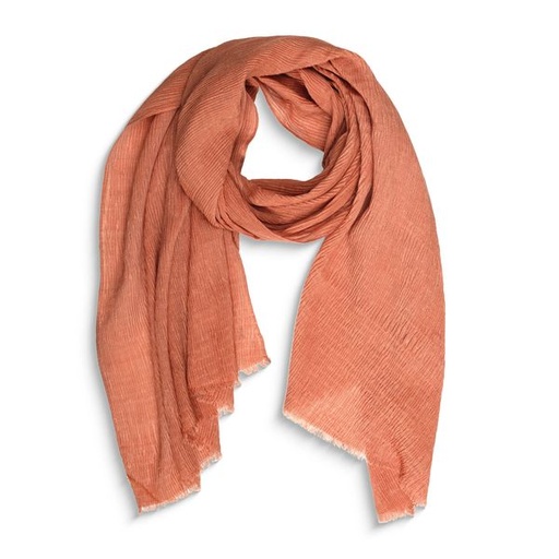 [12932] Scarf Crinkled Peach