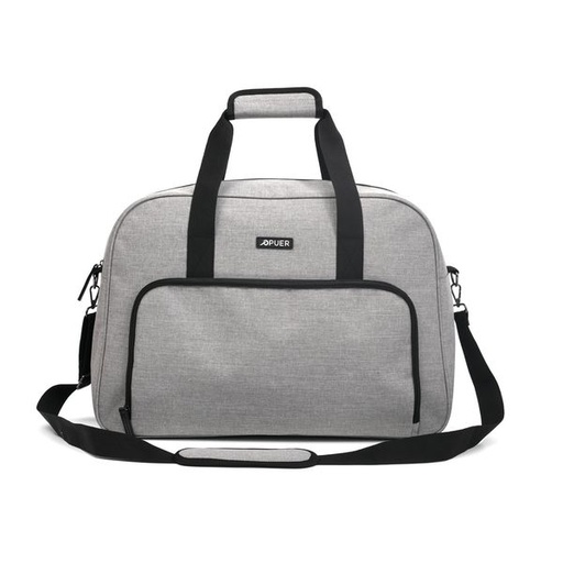 [10072] Mens Bag Oliver Canvas Weekender Light Grey