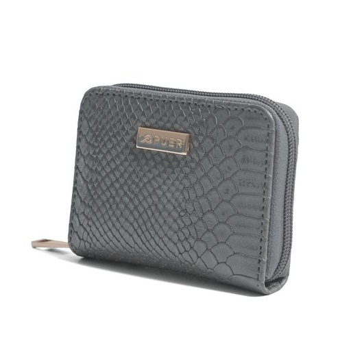 [9678] Purse Lisa Small Zip Around Charcoal