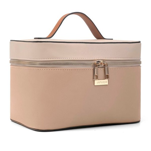 [15502] Vanity Bag Courtney Colourblock Camel