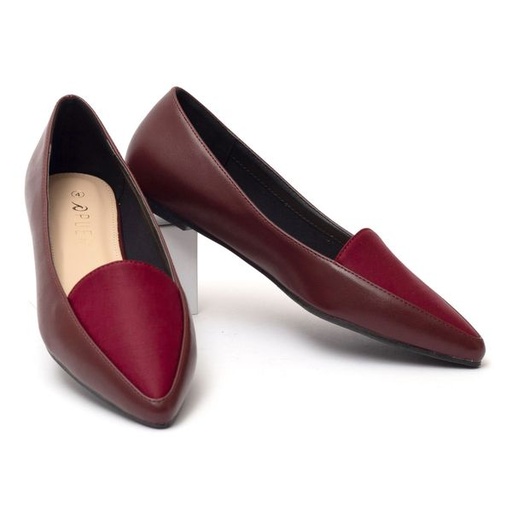 [5615] Shoes Nyala Pointy Pump Burgundy Size 7