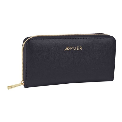 [1385] Purse Lara Zip Around Black