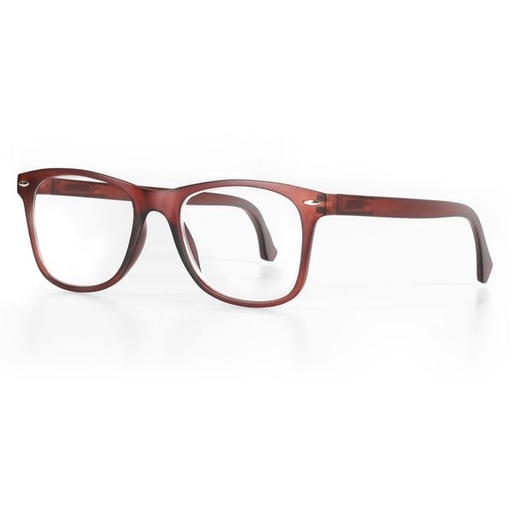 [13205] Reading Glasses Kieron Square Brown +3.5