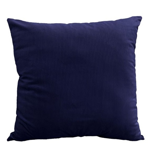 [6032] Ribbed 50x50cm Dark Blue Scatter