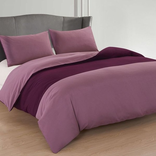 [4668] Dual Purple Double Duvet Set